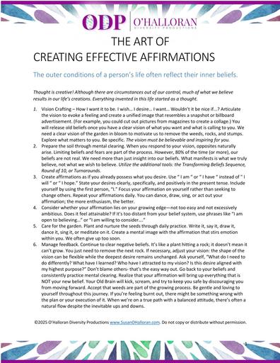 The Art of Creating Effective Affirmations
